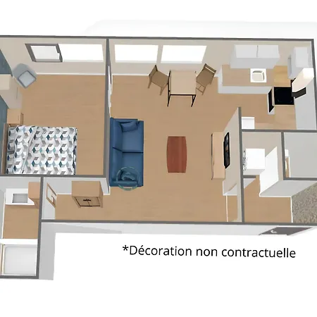 Appartement Pinceau, Elegant, Spacieux, 2 Couchages, Proche Centre *